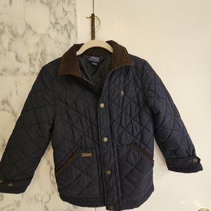 Child's Ralph Lauren Polo Jacket Size S (8). Dark blue. Snap buttons.